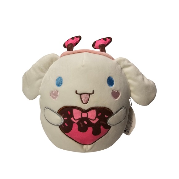 Squishmallows Other - NEW Squishmallow Sanrio Cinnamoroll 8 Inch Heart Chocolate Plush Hello Kitty